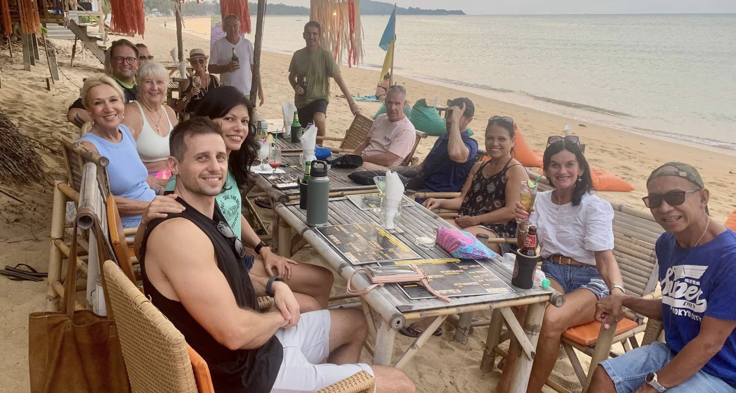 Koh Samui community beach walk group photo