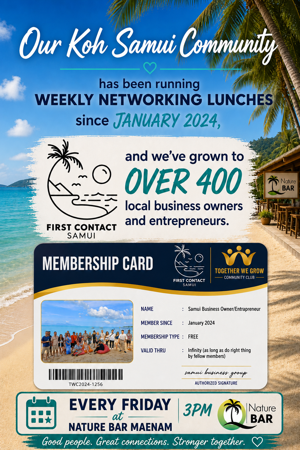 Friday Business Networking Lunch at Nature Bar flyer