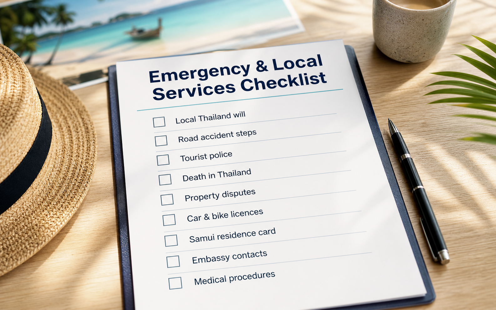 Emergency & Local Services Checklist